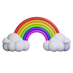 rainbow weather 3d icon