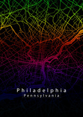 Philadelphia Pennsylvania City Map