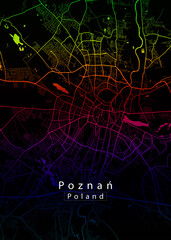 Poznan Poland City Map