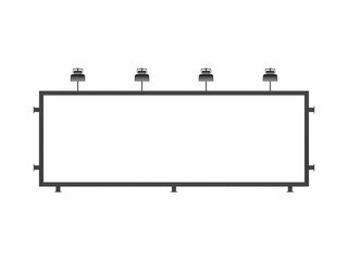 Obraz premium Blank billboard frame storefront