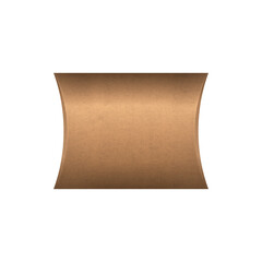 Blank cardboard pillow box