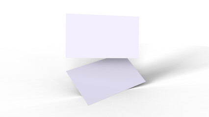white blank business card 
