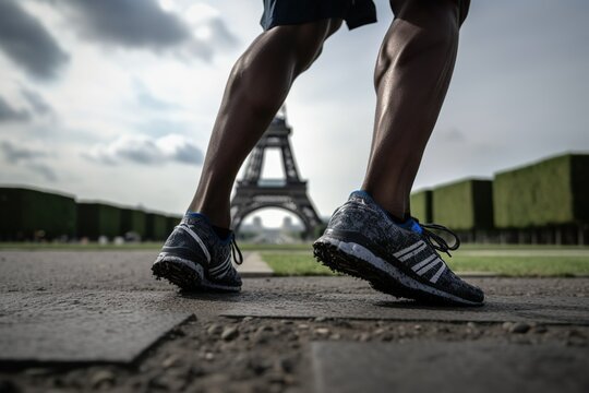Atletismo en París . IA GENERATOR 