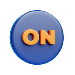 On 3d illustration icon