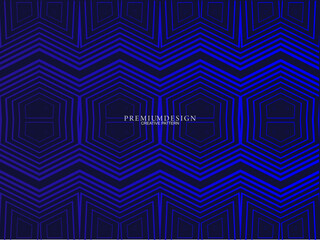 Premium background design with dark blue stripes pattern. Vector horizontal template, for digital lux business banners, contemporary formal invitations, luxury vouchers, gift certificates, etc.