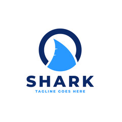 Creative Of A Shark Fin Logo Design Concept Vector Illustration Symbol Icon