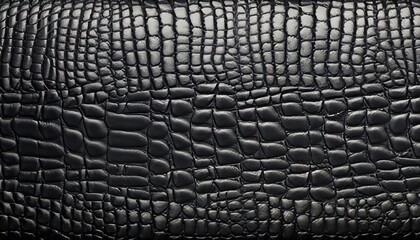Black leather texture background, luxury leather, crocodile skin texture, Generative AI