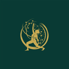 yoga phose logo for balance