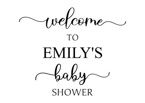 Welcome to the Baby Shower SVG, Customisable Baby Shower Sign, Welcome to Name's Baby Shower Svg, Baby Shower Welcome Sign Svg, Svg Files for Cricut