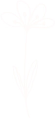 Flower line art