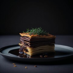 Lasagna photography, generative ai