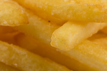Fried potatoes closeup