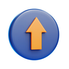 Up Sign 3d illustration icon