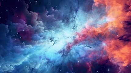 Colors of the Universe on a Majestic Starry Sky. Galaxy background.