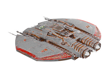 alien spaceship troop on cool top view © DM7