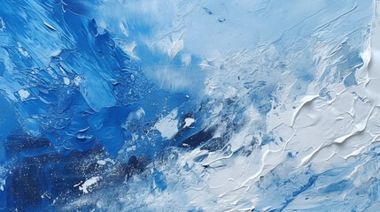 Abstract blue art painting background.Created with Generative AI technology.