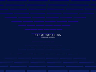 Premium background design with dark blue stripes pattern. Vector horizontal template, for digital lux business banners, contemporary formal invitations, luxury vouchers, gift certificates, etc.