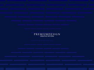 Premium background design with dark blue stripes pattern. Vector horizontal template, for digital lux business banners, contemporary formal invitations, luxury vouchers, gift certificates, etc.