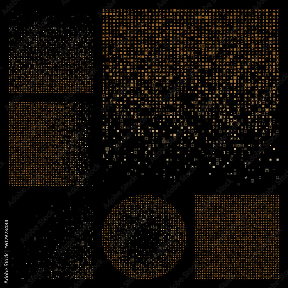Poster futuristic tech background. brown and teal color theme backgrounds. gradient geometric patterns. ama