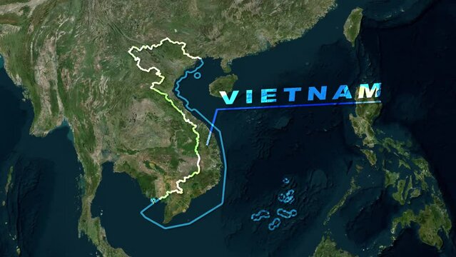 Vietnam Map Animation