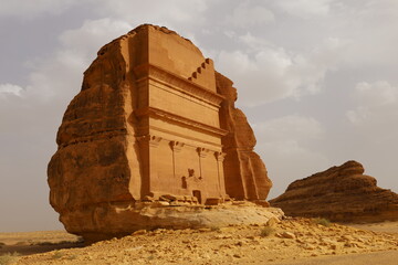 Al Ula old city , Saudi Arabia - jun 7 2023- The Nabataeans or Nabateans Tombs Civilization in...