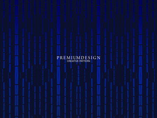 Premium background design with dark blue stripes pattern. Vector horizontal template, for digital lux business banners, contemporary formal invitations, luxury vouchers, gift certificates, etc.