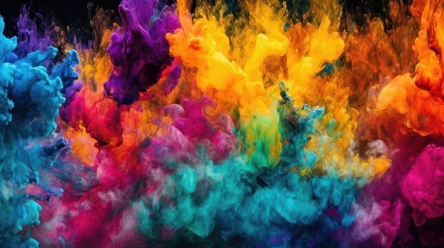 abstract colorful background with watercolor HD 8K wallpaper Stock Photographic Image