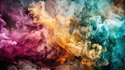 colorful smoke HD 8K wallpaper Stock Photographic Image