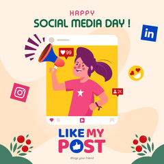 Celebrate Social Media Day with our vibrant illustrations! Engage your audience and make a lasting impact