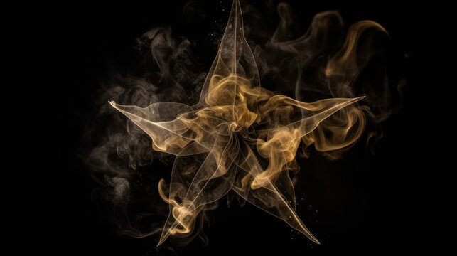 fire flames on black background HD 8K wallpaper Stock Photographic Image