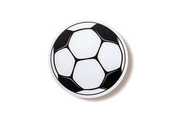 Fototapeta premium Football Sticker On White Background. Generative AI