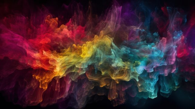 abstract colorful background with space HD 8K wallpaper Stock Photographic Image