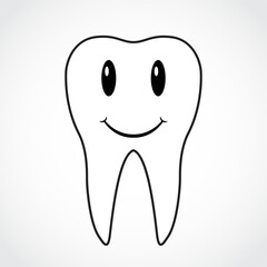 smile tooth shape healthy