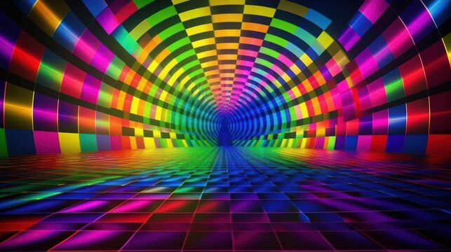 abstract rainbow background HD 8K wallpaper Stock Photographic Image