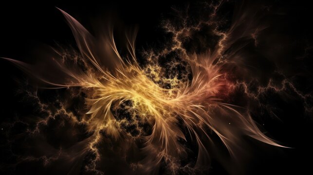 fractal flame background HD 8K wallpaper Stock Photographic Image