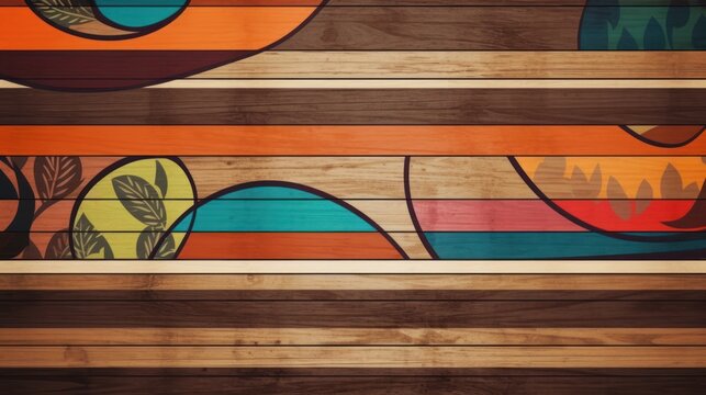 graffiti on the wooden wall HD 8K wallpaper Stock Photographic Image