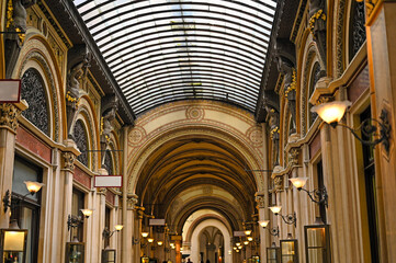Ferstel passage detail in Vienna downtown Austria