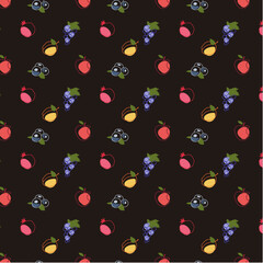modern pattern of fruits
