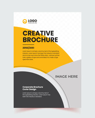 Corporate company profile brochure, annual, report, booklet business proposal layout concept design, cover with creative shapes, book cover, corporate company profile