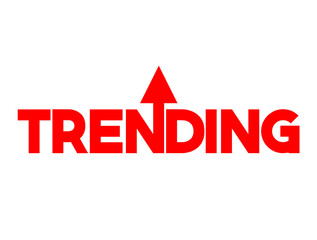 Trending icon png with rising aero creative design concept, no background. Illustration for your projects.