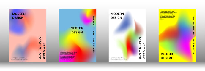 Artistic covers design. Creative fluid colors backgrounds. Set of abstract covers