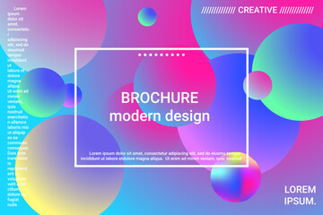 Abstract geometric texture. 3d ball shape gradients for decoration design.