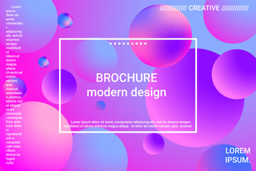 Abstract geometric texture. 3d ball shape gradients for decoration design.