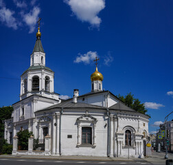 Fototapeta na wymiar Church of the Assumption of the Blessed Virgin in Pechatniki