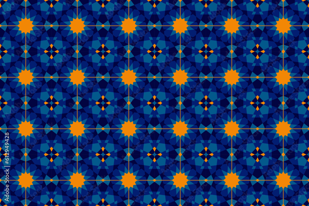 Poster seamless pattern. vintage decorative elements. motif geometric pattern continuous background.