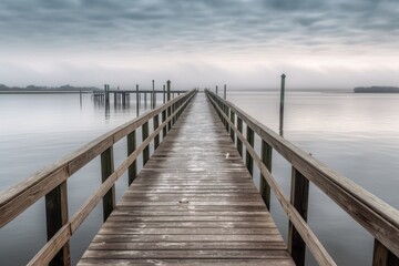Obraz premium Wooden pier over water