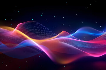 abstract background with glowing lines