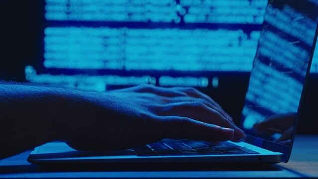 Man working with chat gpt bot AI online, connecting with AI and using a chat GPT. IT engineer software developer programmer interact with chat bot, making writing code.