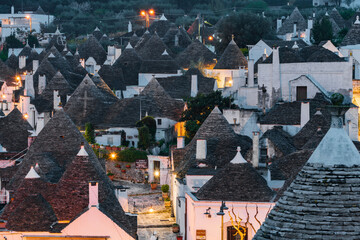 Historic center of Trulli houses in Alberobello, Italy