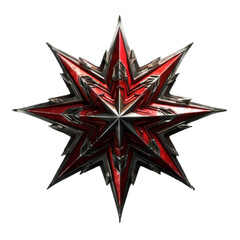 a red and gold star on a transparent background, in the style of soviet realism, white and bronze...